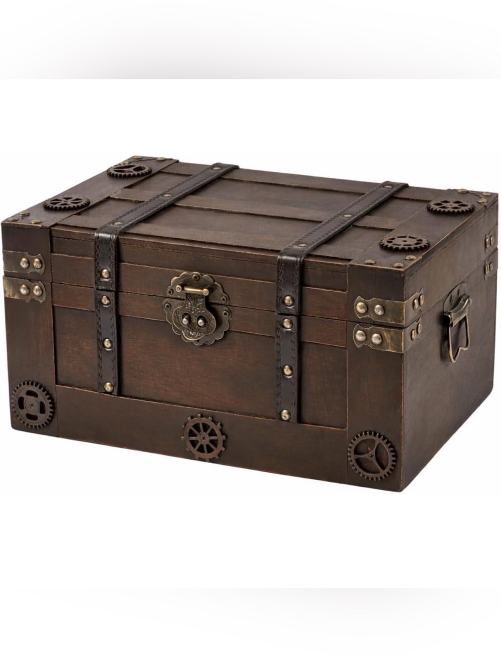 Vintage Pirate Style Treasure Chest For Kids,Large Treasure Box